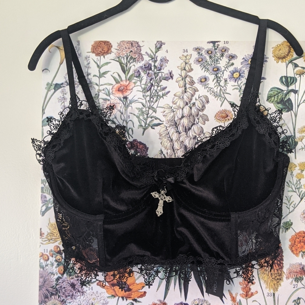 Dollskill widow corset bra top size XXL/D or DD
